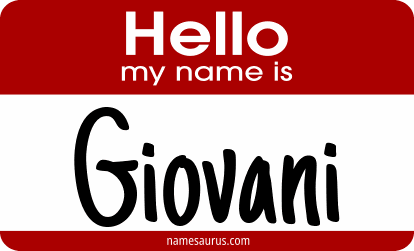 Hello my name is Giovani png download