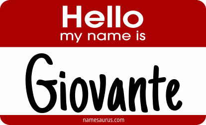 Hello my name is Giovante png download