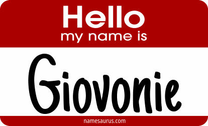 Hello my name is Giovonie png download
