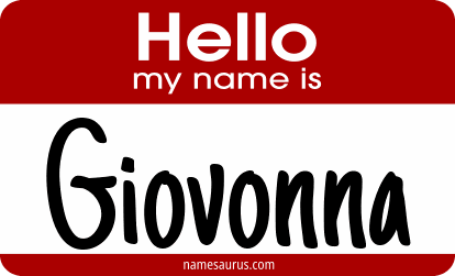 Hello my name is Giovonna png download