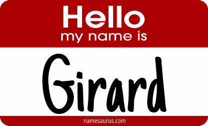 Hello my name is Girard png download