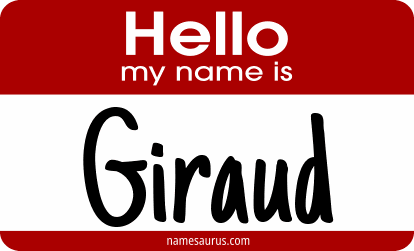 Hello my name is Giraud png download