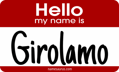 Hello my name is Girolamo png download