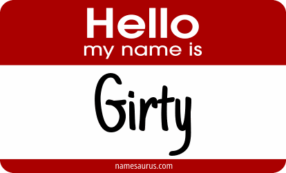 Hello my name is Girty png download