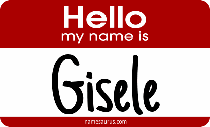 Hello my name is Gisele png download