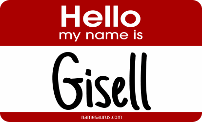 Hello my name is Gisell png download