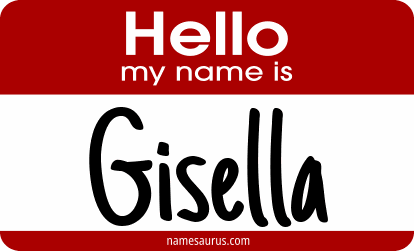 Hello my name is Gisella png download