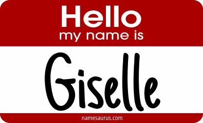 Hello my name is Giselle png download