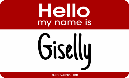 Hello my name is Giselly png download