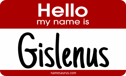 Hello my name is Gislenus png download