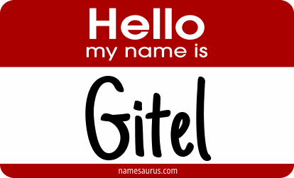 Hello my name is Gitel png download