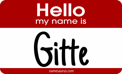 Hello my name is Gitte png download