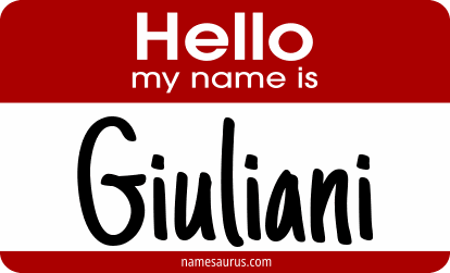 Hello my name is Giuliani png download