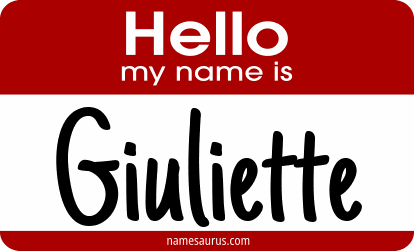 Hello my name is Giuliette png download