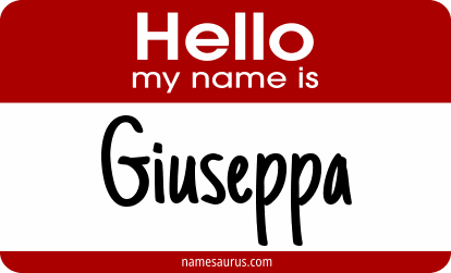 Hello my name is Giuseppa png download