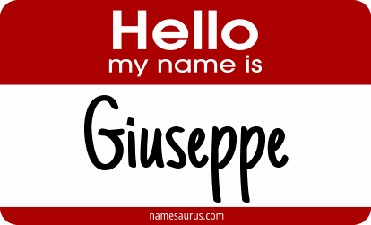 Hello my name is Giuseppe png download
