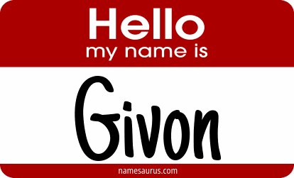 Hello my name is Givon png download
