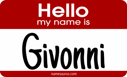 Hello my name is Givonni png download