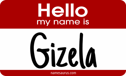 Hello my name is Gizela png download