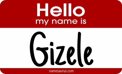 Hello my name is Gizele png download