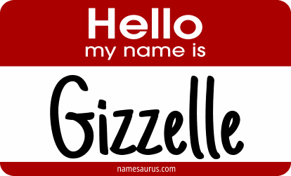 Hello my name is Gizzelle png download