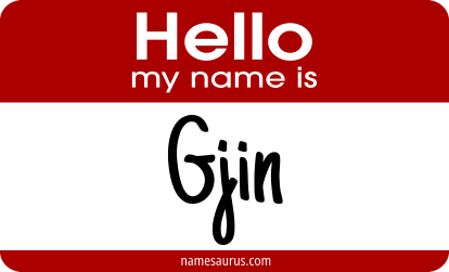 Hello my name is Gjin png download