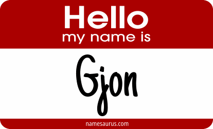 Hello my name is Gjon png download