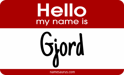 Hello my name is Gjord png download