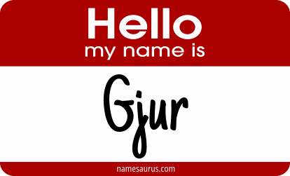 Hello my name is Gjur png download