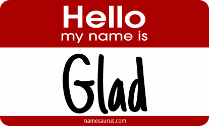 Hello my name is Glad png download