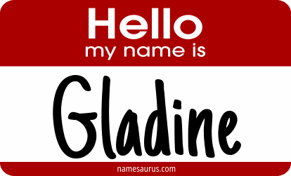 Hello my name is Gladine png download