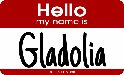 Hello my name is Gladolia png download