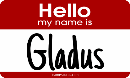 Hello my name is Gladus png download