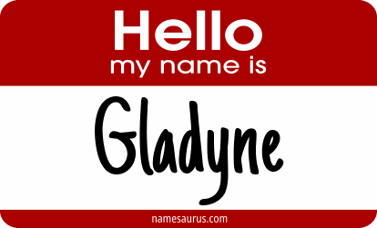 Hello my name is Gladyne png download