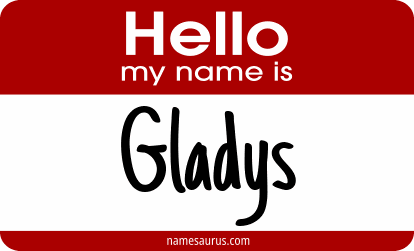 Hello my name is Gladys png download