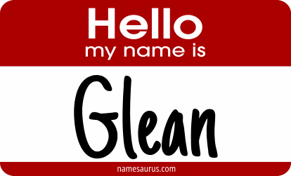 Hello my name is Glean png download