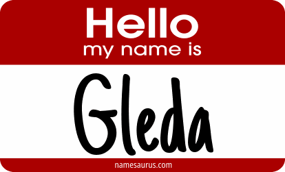 Hello my name is Gleda png download