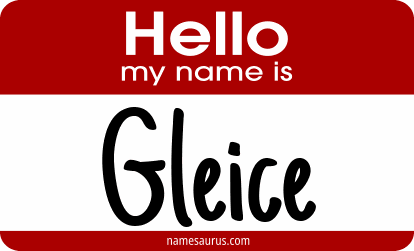 Hello my name is Gleice png download