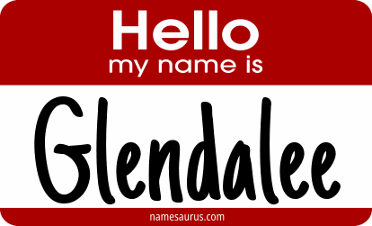 Hello my name is Glendalee png download