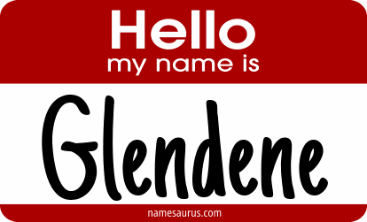 Hello my name is Glendene png download