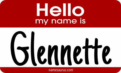 Hello my name is Glennette png download