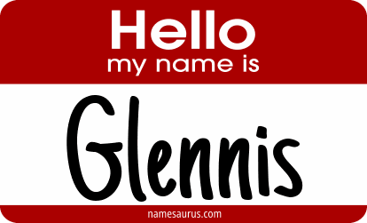 Hello my name is Glennis png download