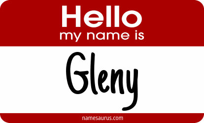 Hello my name is Gleny png download