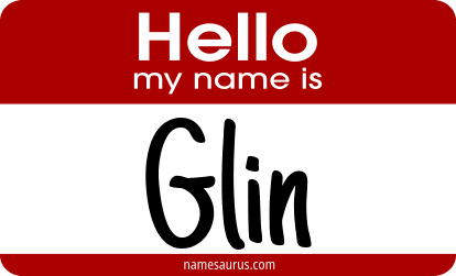 Hello my name is Glin png download