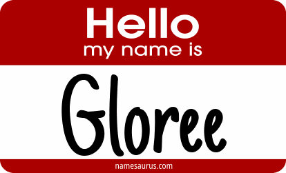 Hello my name is Gloree png download