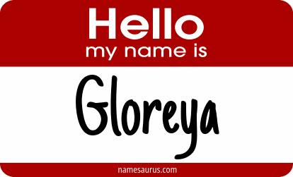 Hello my name is Gloreya png download