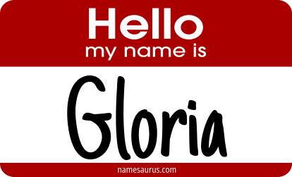Hello my name is Gloria png download