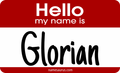 Hello my name is Glorian png download