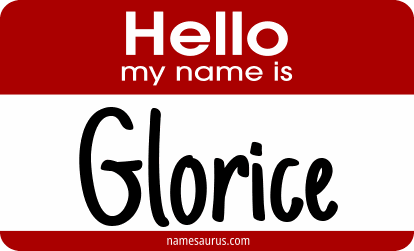 Hello my name is Glorice png download