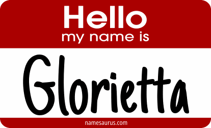 Hello my name is Glorietta png download